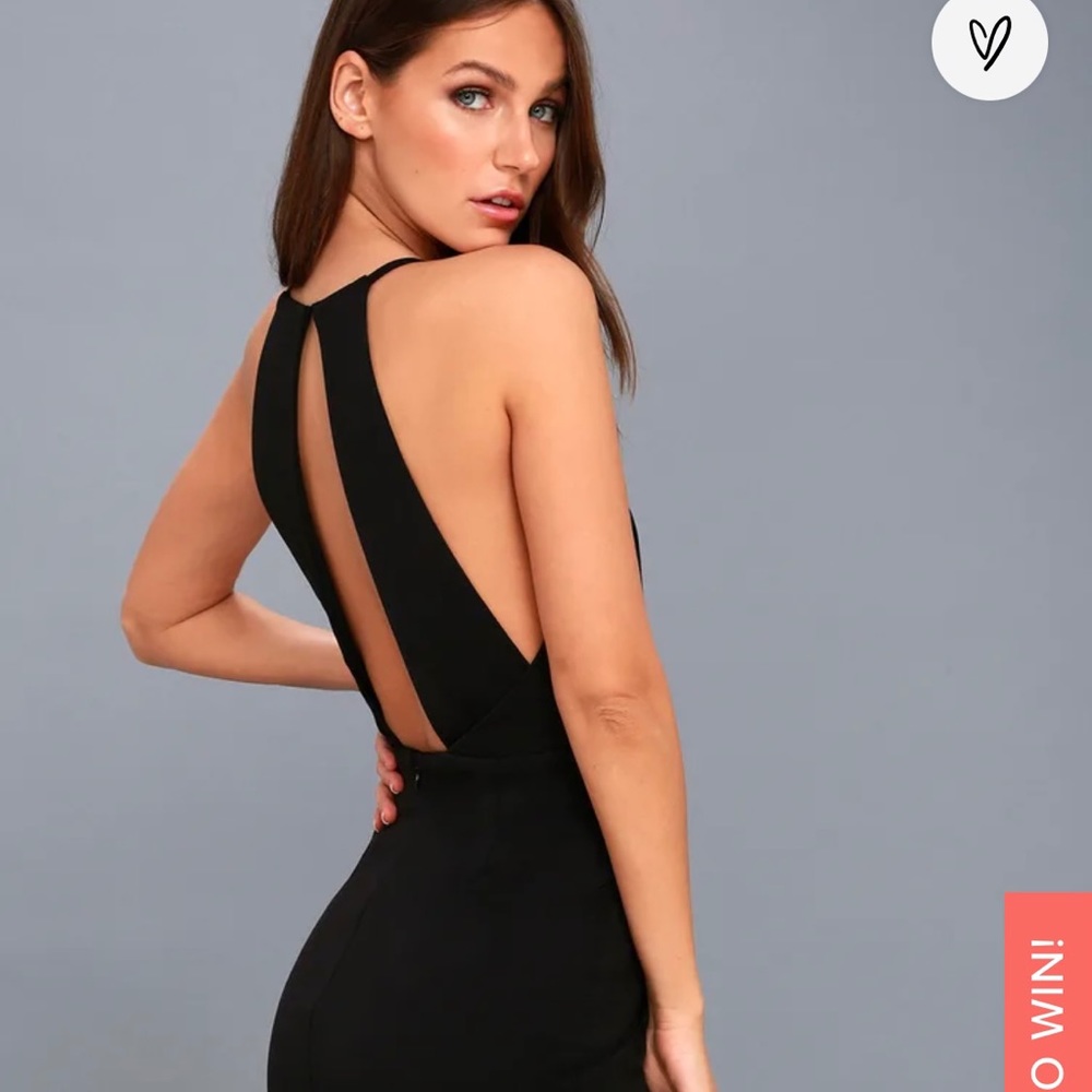 Lulu’s Open back slit midi dress (Size M) - Picture 7 of 9